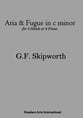 Aria & Fugue in C minor piano sheet music cover